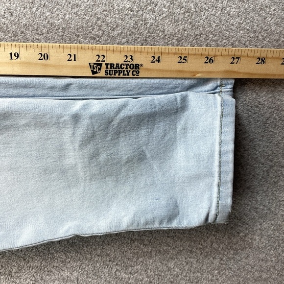 Free People light wash skinny jeans size 27 wardrobe basics bodycon boho - Picture 8 of 9